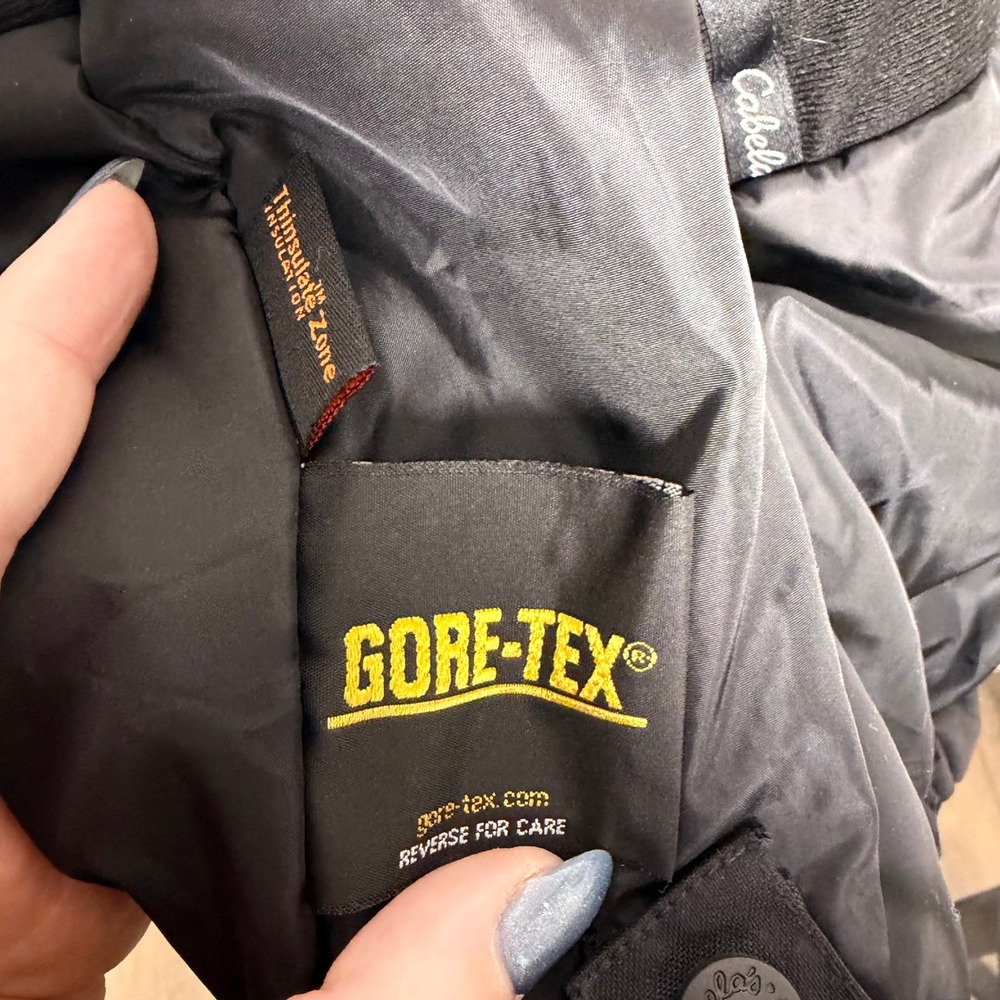 Cabelas Mens 2XL Tall Black Gore-Tex Thinsulate Insulated Winter Hunting‎ Jacket - Picture 5 of 9